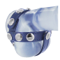 Blue Leather Cock and Ball Harness Blue Leather Cock and Ball Harness