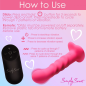 21X Vibrating Ribbed Silicone Dildo