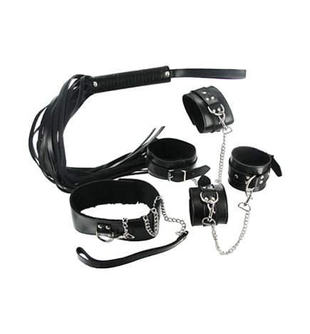 Strict Leather Black Bondage Set