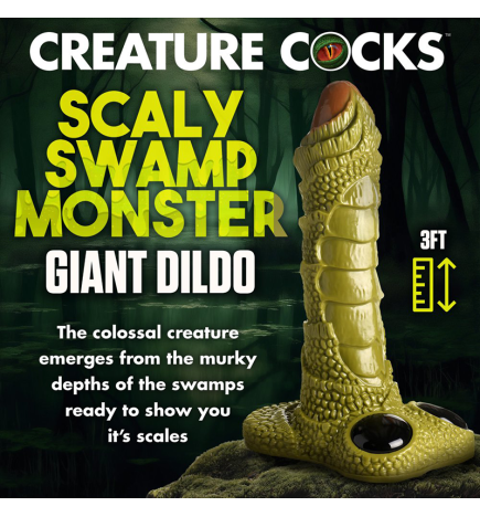 Scaly Swamp Monster 3 Foot Giant Dildo
