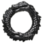 Black Caiman Silicone Cock Ring