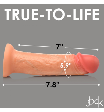 Real Skin Silicone Dildo - 8 Inch