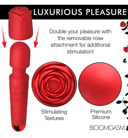 Deluxe Silicone Rose Wand