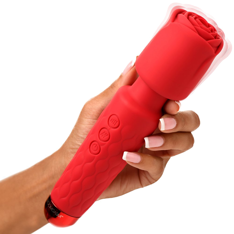 Deluxe Silicone Rose Wand Deluxe Silicone Rose Wand