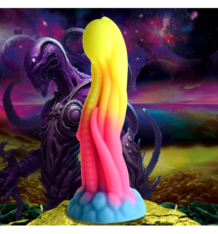 Tenta-Glow Glow-In-The-Dark Silicone Dildo