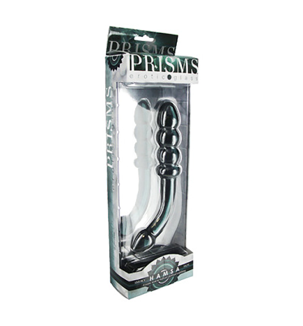 Hamsa Glass Dildo - Smoky Jade