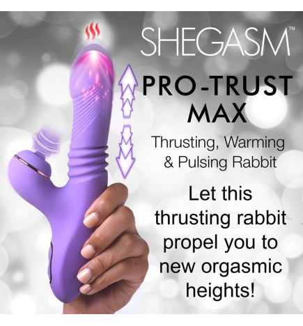 Pro-Thrust Max 14X Thrusting and Pulsing Silicone Rabbit