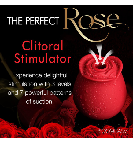 The Perfect Rose Clitoral Stimulator - Red