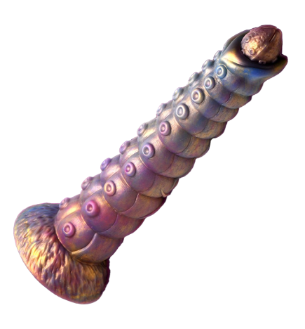 Deep Invader Tentacle Ovipositor Silicone Dildo with Eggs