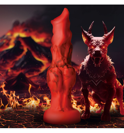 Fire Hound Silicone Dildo - Large