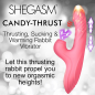 Candy-Thrust Silicone Thrusting and Sucking Rabbit Vibrator