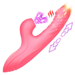 Candy-Thrust Silicone Thrusting and Sucking Rabbit Vibrator