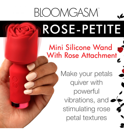 Pleasure Rose-Petite Mini Silicone Rose Wand