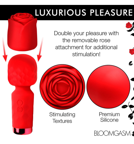 Pleasure Rose-Petite Mini Silicone Rose Wand