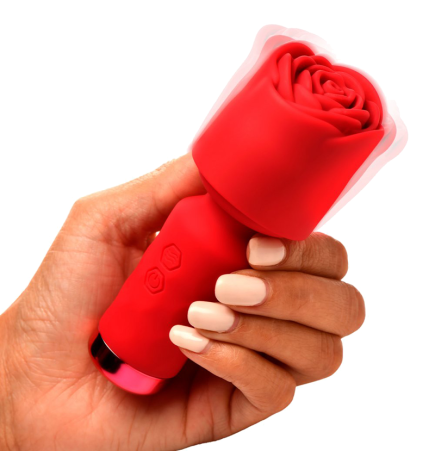 Pleasure Rose-Petite Mini Silicone Rose Wand