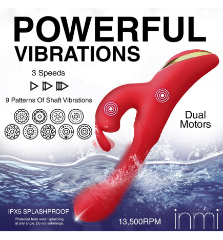 Flicking Silicone Rabbit Vibrator
