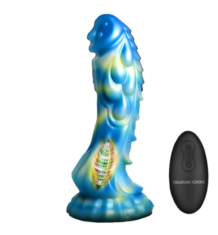 Sea Stallion Vibrating Silicone Dildo with Remote