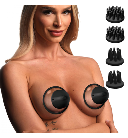 10X Rotating Nipple Suckers with 4 Attachments