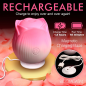 Pulsing Petals Throbbing Rose Clit Stimulator - Pink