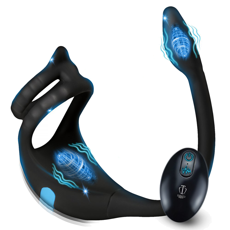 Vibrating Silicone Cock Ring and Anal Stimulator Vibrating Silicone Cock Ring and Anal Stimulator