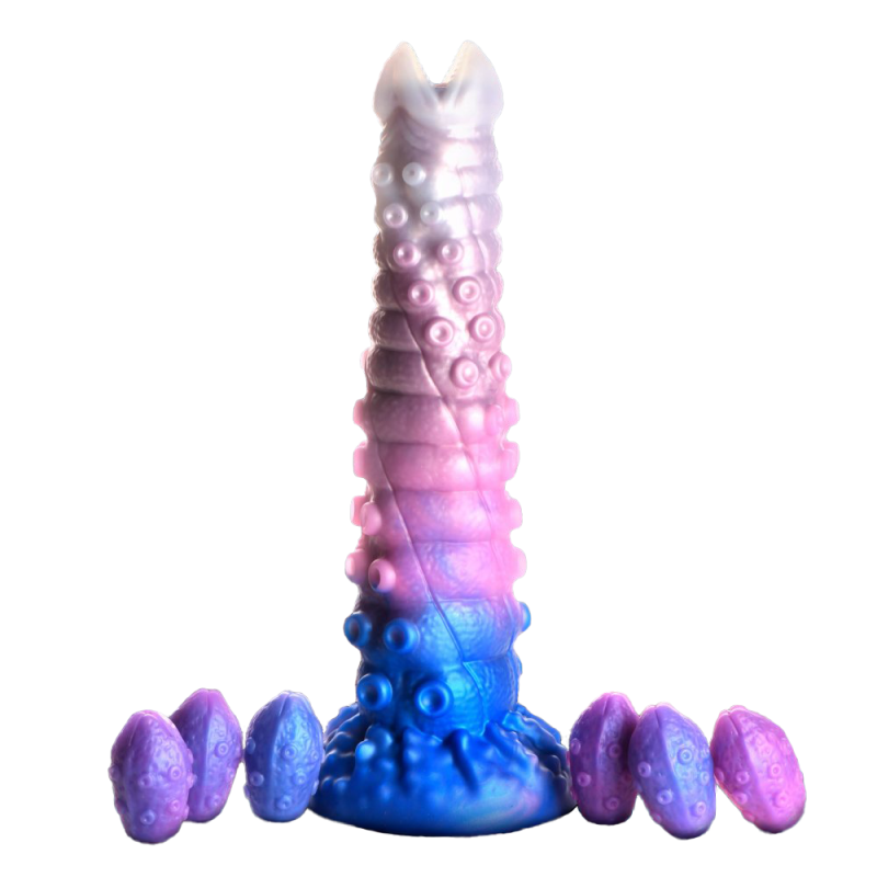 Tenta-Queen Ovipositor Silicone Dildo with Eggs