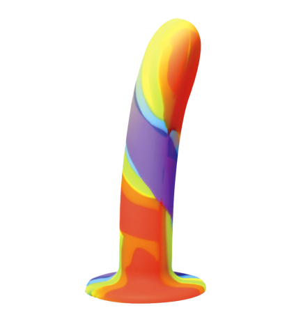 Rainbow Silicone Dildo