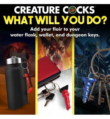 Hell-Hound, Lord Kraken, & King Cobra Silicone Keychain Set
