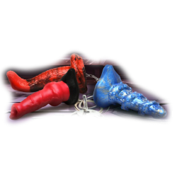 Hell-Hound, Lord Kraken, & King Cobra Silicone Keychain Set