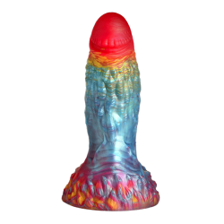 Rainbow Phoenix Vibrating Silicone Dildo with Remote