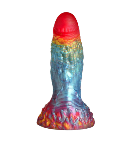 Rainbow Phoenix Vibrating Silicone Dildo with Remote
