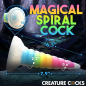 Uni-Glow Glow-In-The-Dark Rainbow Silicone Dildo