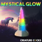 Uni-Glow Glow-In-The-Dark Rainbow Silicone Dildo