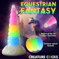 Uni-Glow Glow-In-The-Dark Rainbow Silicone Dildo