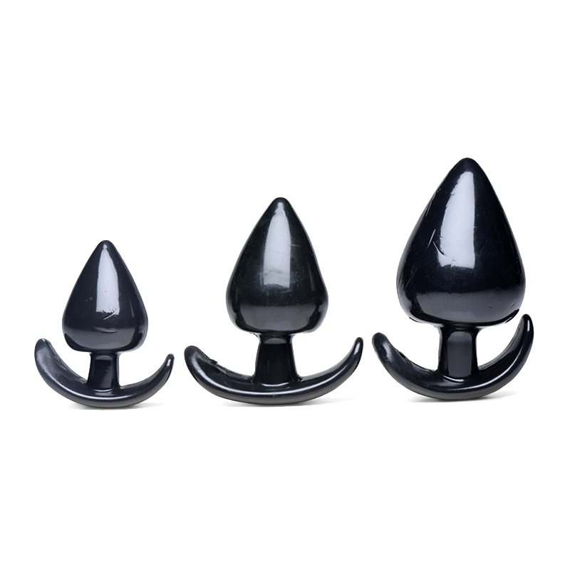 Triple Spades 3 Piece Anal Plug Set