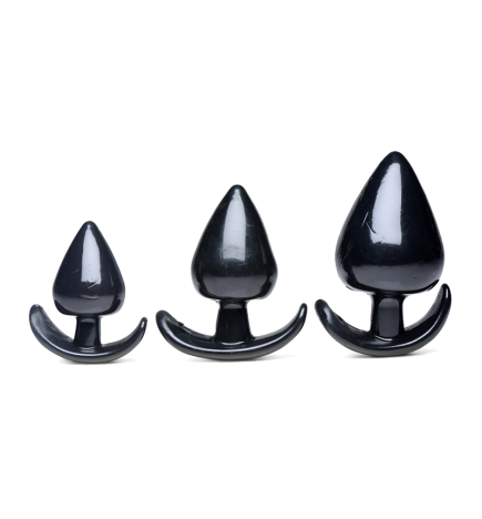 Triple Spades 3 Piece Anal Plug Set