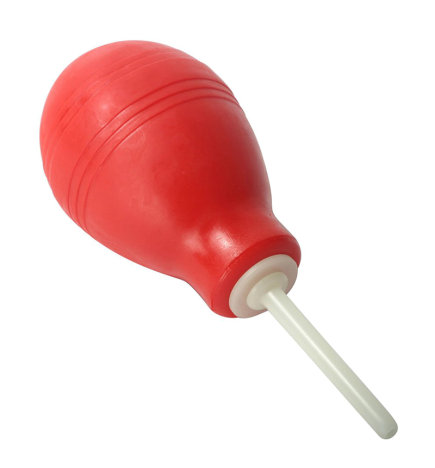 CleanStream Enema Bulb Red