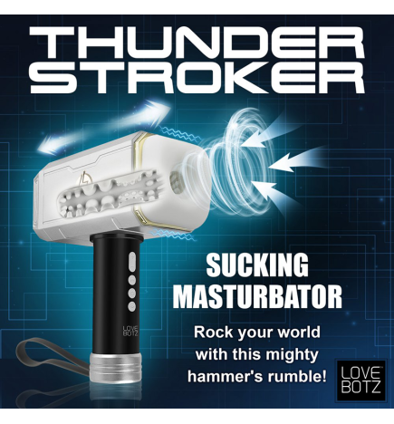 Thunder Stroker Sucking Masturbator