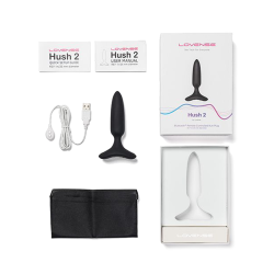 Lovense Hush 2 1" Butt Plug - Black