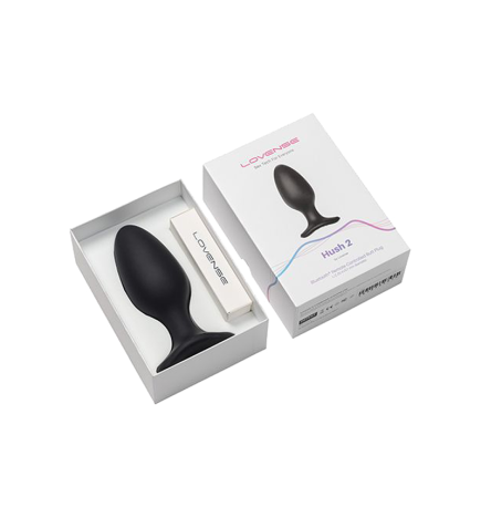 Lovense Hush 2 2.25" Butt Plug - Black