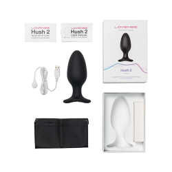 Lovense Hush 2 2.25" Butt Plug - Black