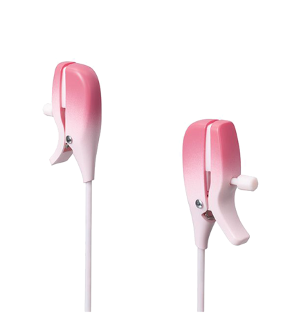 Lovense Gemini Vibrating Nipple Clamps - Pink