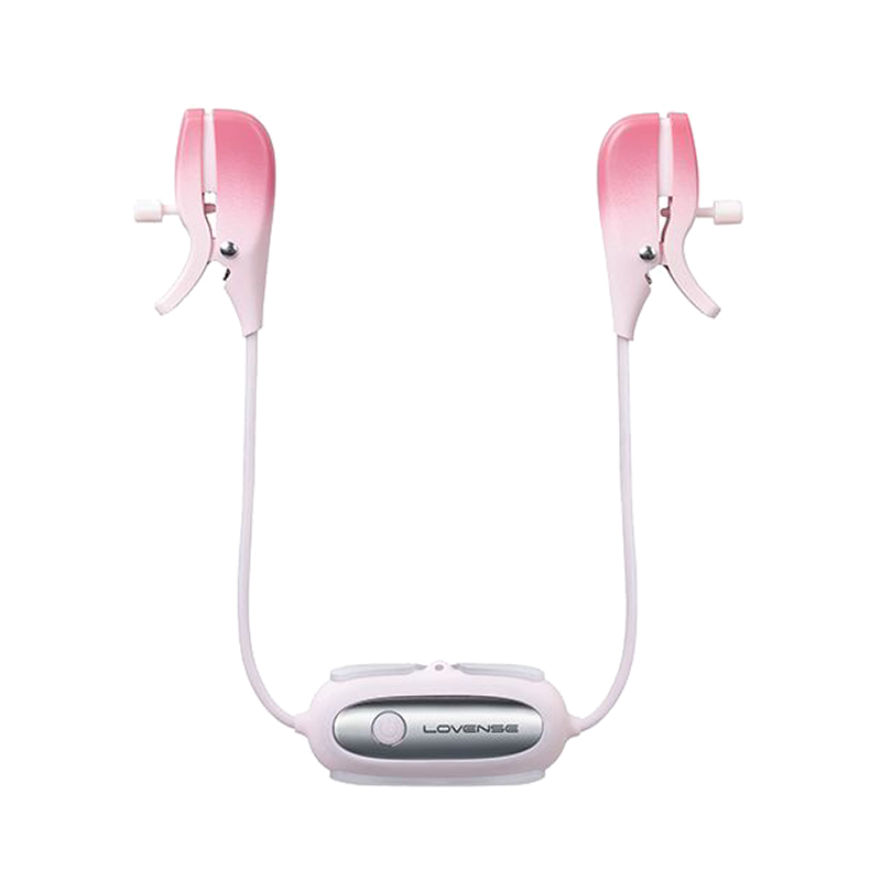 Lovense Gemini Vibrating Nipple Clamps - Pink Lovense Gemini Vibrating Nipple Clamps - Pink