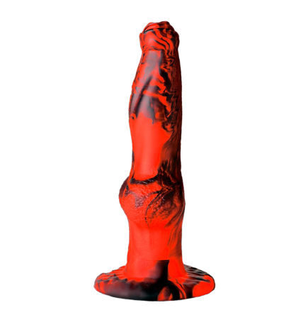 Hell Wolf Thrusting and Vibrating Silicone Dildo