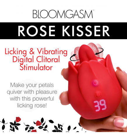 Rose Kisser Licking and Vibrating Digital Clitoral Stimulator