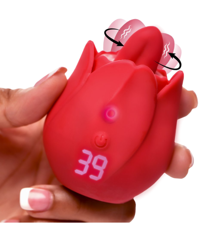 Rose Kisser Licking and Vibrating Digital Clitoral Stimulator