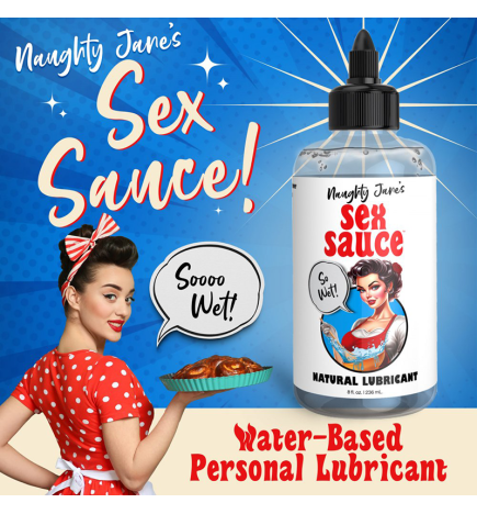 Naughty Jane's Sex Sauce Natural Lubricant - 8 & 16 oz