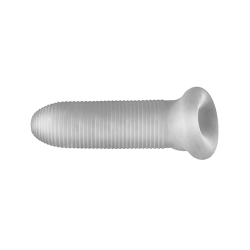 Perfect Fit Fat Boy Micro Ribbed Sheath 5.5" - Clear