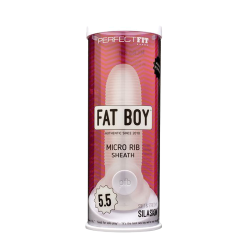 Perfect Fit Fat Boy Micro Ribbed Sheath 5.5" - Clear