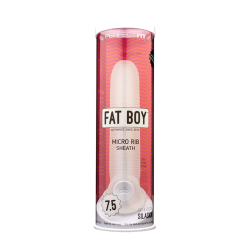 Perfect Fit Fat Boy Micro Ribbed Sheath 7.5" - Clear