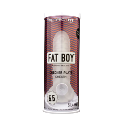 Perfect Fit Fat Boy 5.5" Checker Plate Sheath - Clear